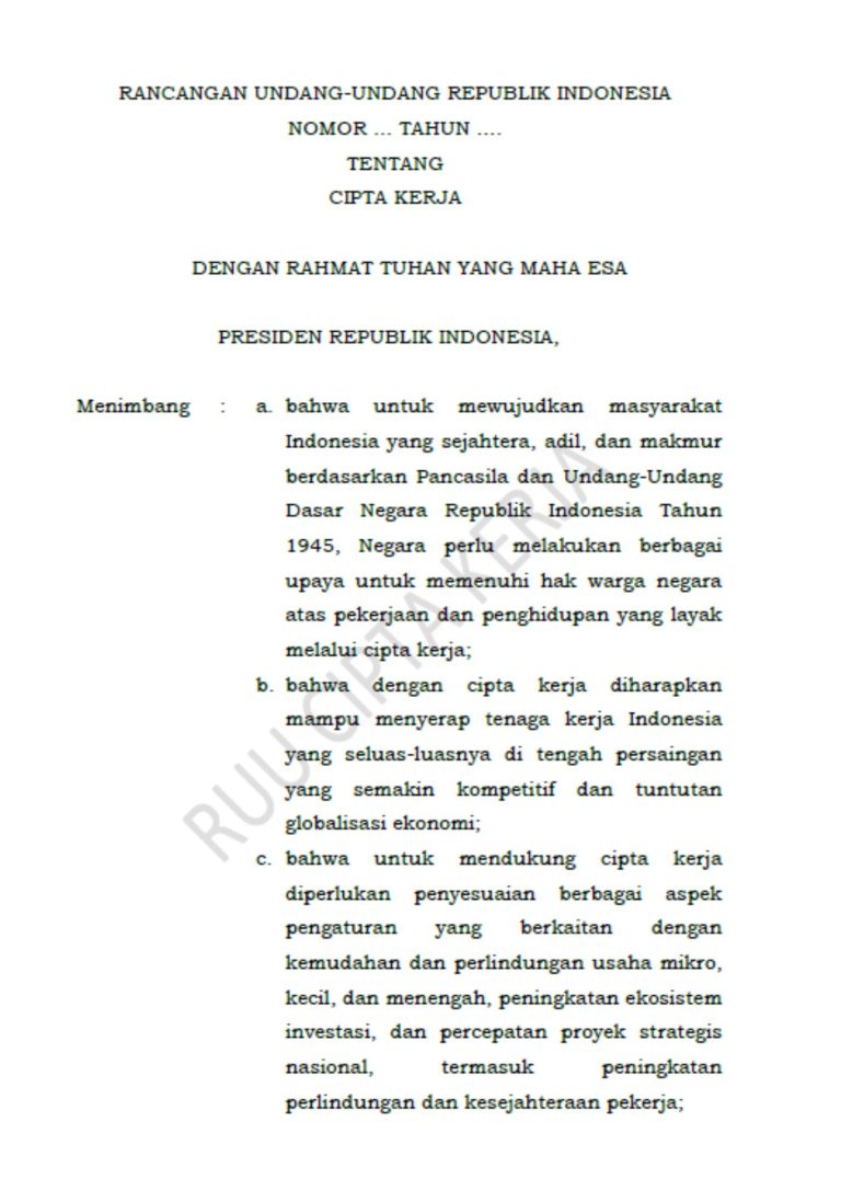 RUU CIPTA KERJA JPG