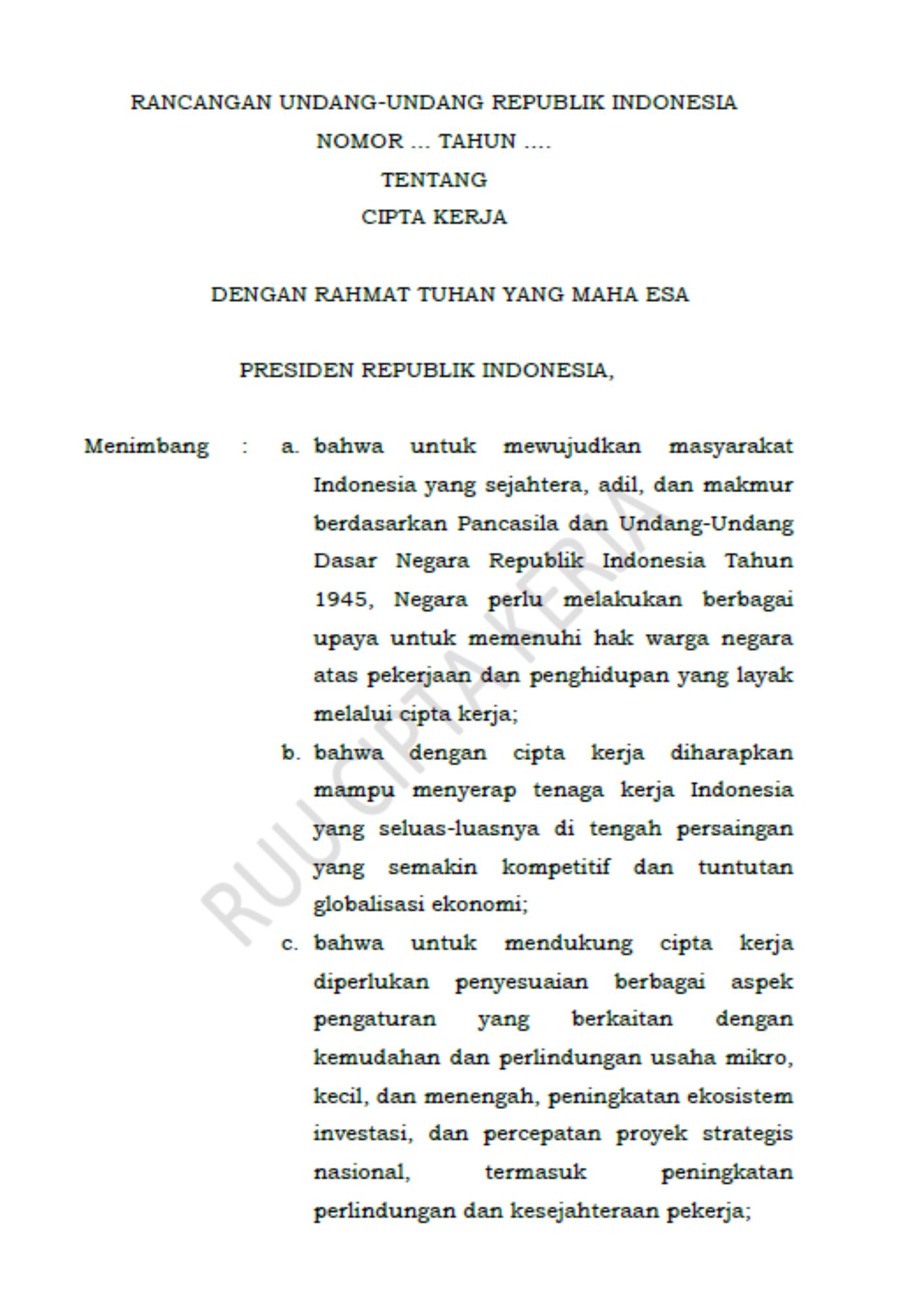 RUU CIPTA KERJA JPG
